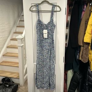 Midi dress with slit